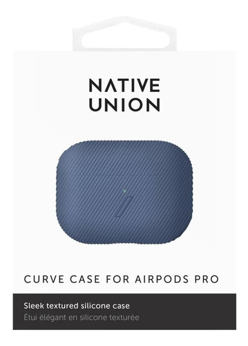 Imagen 5 de 5 de Funda Para Air Pods Pro Curve Case Color Azul - Native Union
