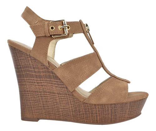 Zapatilla Abierta Guess Mujer Camel Mod Ggdavyn