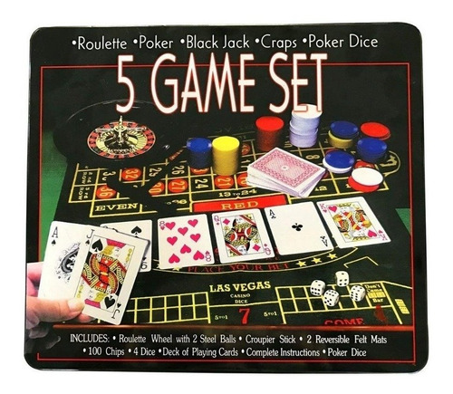 Ruleta Casino 5 Juegos En 1 Black Jack Poker Dados Env Inmed