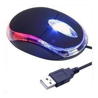 Imagen 4 de 6 de Mouse Dell Óptico Usb Con Luz Led Alambrico Nuevo