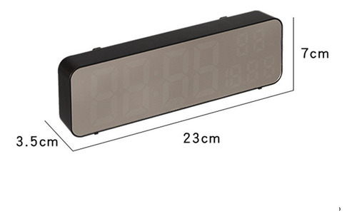3d Digital Led Reloj Decorativo De Pared Recargable Batería