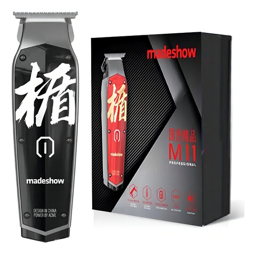 Rasuradora Y Cortadora De Pelo Madeshow M11 100v/240v Color Negro