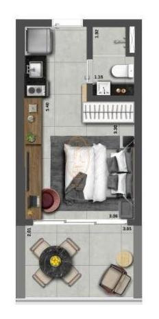 Apartamento Com 1 Dormitório(s) Localizado(a) No Bairro Moema Em São Paulo / São Paulo - 5038:925986