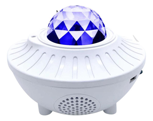 Lampara De Mesa Luces Led Efecto Ondas De Agua Blanco