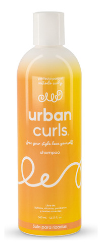  Shampoo Sin Sal Para Cabello Rizado Urban Curls 360 Ml