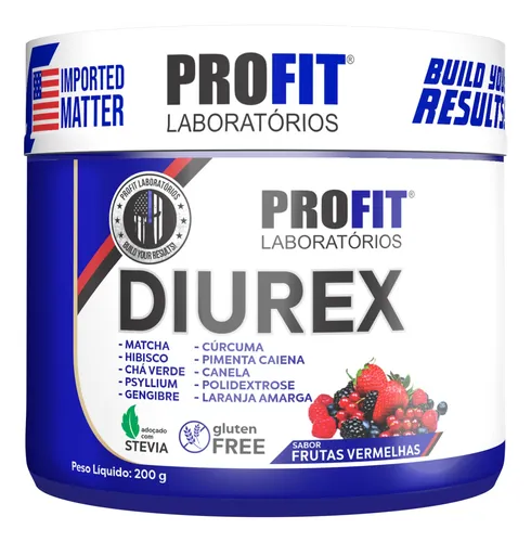 Diurex Chá Diurético Termogênico Detox 200g - Profit Sabor Frutas...
