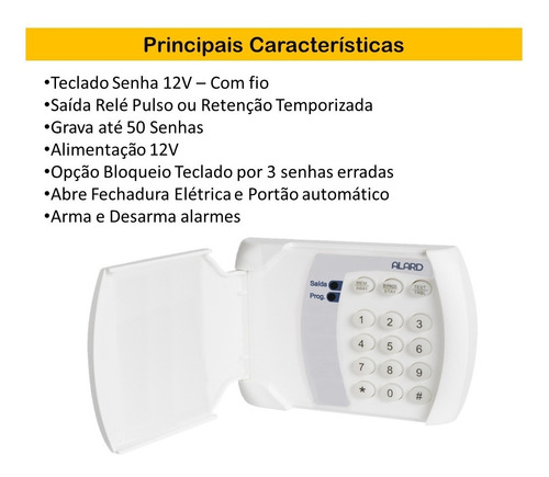 Teclado Senha Controle Acesso Conect +fechadura + Fonte