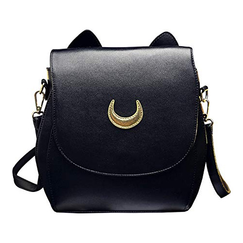 Oweisong Mujeres Luna Sailor Purses Y Bolsos Cute Cat Anime