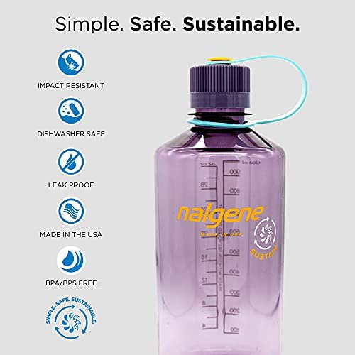 Botella De Agua Sin Bpa De Boca Estrecha Tritan Nalgene, Gri
