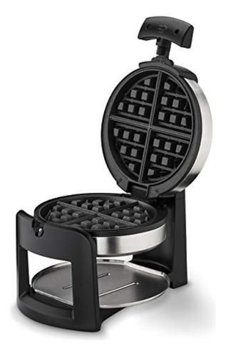 Wafflera Belga Cuisinart Waf-f30 Con Tapa Redonda Plateado