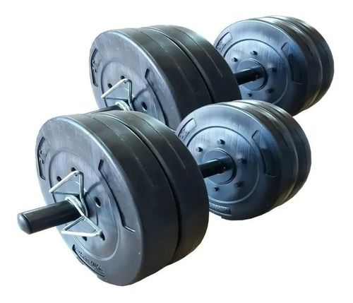 Mancuernas 10 Kg X Par 20 Kg En Discos Con Manijas Agarres 