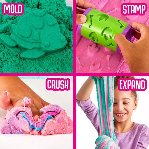 Slamgloop Twist Slime Teal Y Rosa Algodón De Azúcar 283g