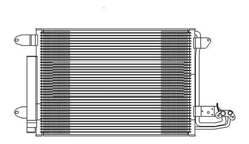 Condensador Volkswagen Vento Golf Seat Leon Audi A3