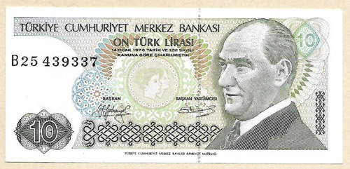 * Turquia - 10 Liras L.1970 (1979) P192 - Fe *