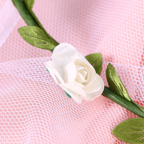 Diadema Con Flores Y Flores Para Fiestas De Bodas Para Niñas