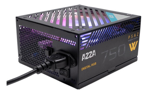 Fuente De Poder Certificada 750w Rgb Bronze Azza 80 Plus 