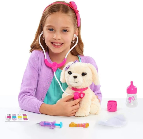 Barbie Mochila De Veterinaria Perro Mascota Luces Y Sonidos