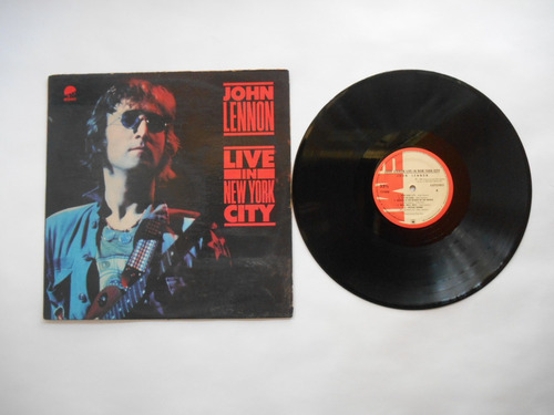 John Lennon Live In New York City Lp Vinilo Colombia 1986