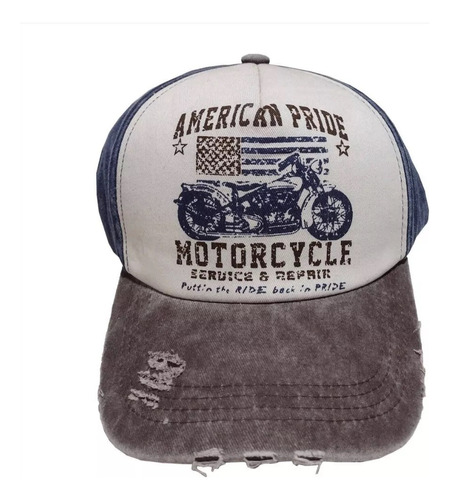 Jockey Gorro Beisbol Vintage American Motorcycle