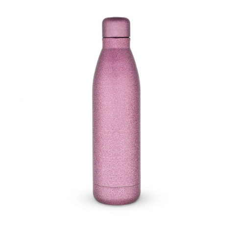 Botella Termo  Térmico Agua Fria Caliente Rosa Dorado Negro