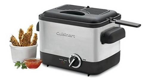 Cuisinart Cdf-100 Freidora Compacta De 1,1 Litros, Acero Ino