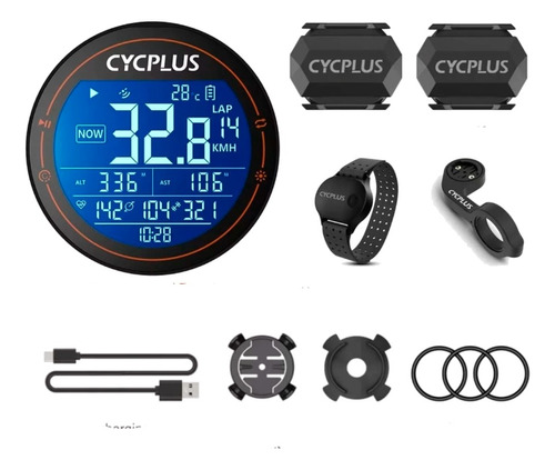 Velocímetro/odómetro Para Bicicleta M2 Gps Con Sensores