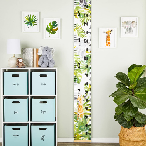 Growth Chart For Kids, Wall Chart In Safari Jungle Design (7