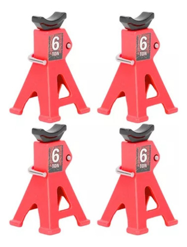 Soporte Metal Rojo Rojo, 4 Piezas, Mini Aleación Aluminio