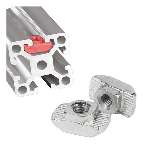 M4-2020 - Correderas Con Tuercas En T Niqueladas M5/m6/m8