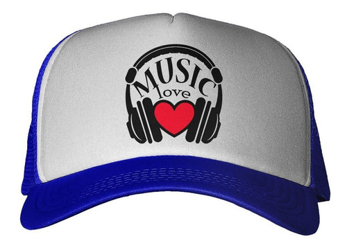 Gorra Musica Amor Love Corazon Auriculares