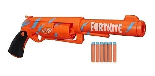 Imagen 3 de 6 de Nerf Fortnite Pistola Lanza Dardos Tambor Giratorio F2486