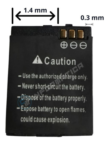 Imagen 2 de 9 de Bateria Pila Reloj Inteligente Smartwatch Y1 380mah