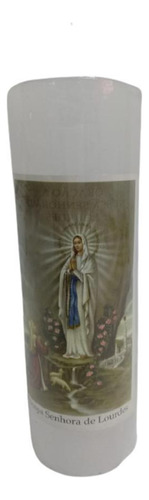 Vela 7 Dias 260g Nossa Senhora De Lourdes Kit Com 10