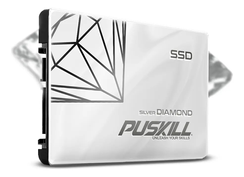 Disco Sólido Interno Ssd 120gb Puskill Silver Diamond Sata 3 2.5 6gb/s