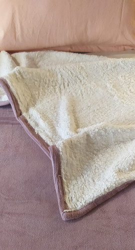 Mantas Flannel Corderito Queen 220 X 200 Cm Rosa Viejo Liso