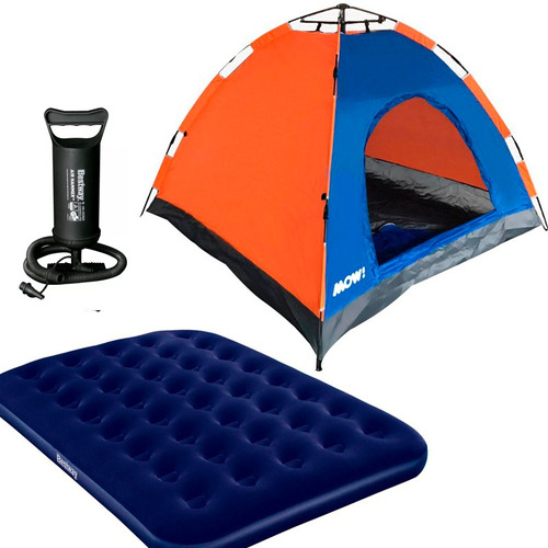 Carpa Iglu 4 Pers Automatica + Colchon 2plza Con Inflador