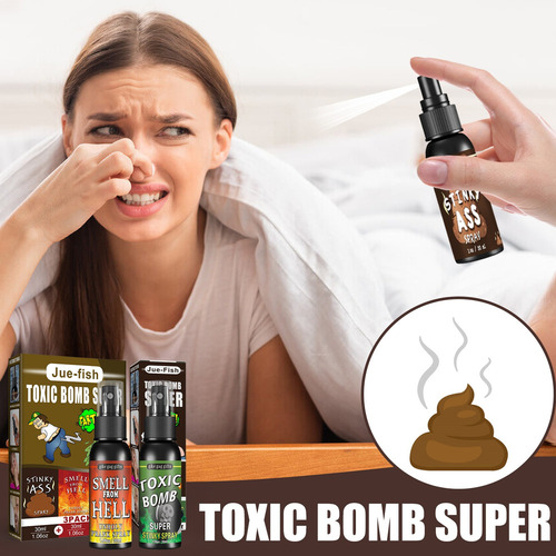 Q Brinquedo Prank Stinky Fart Spray Pacote Com 3 Unidades