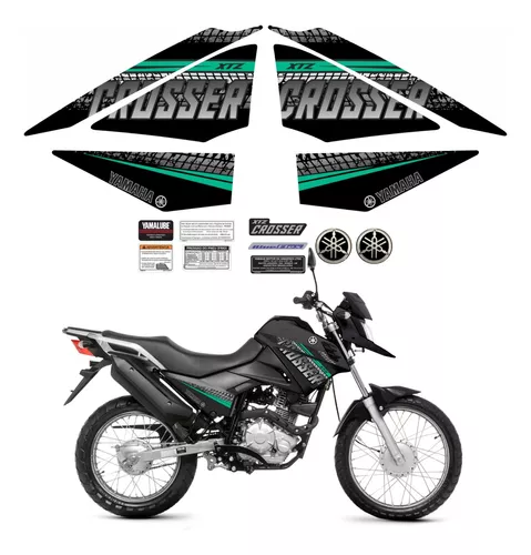 Kit Com 5 Adesivos Para Moto Yamaha, 244 No Grau, Maozinha