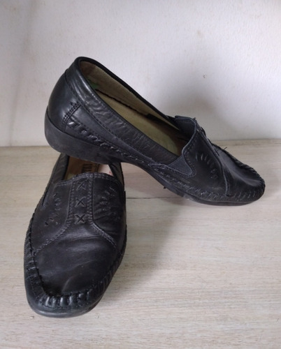 Zapatos Country Anatómico En Cuero (Usado)