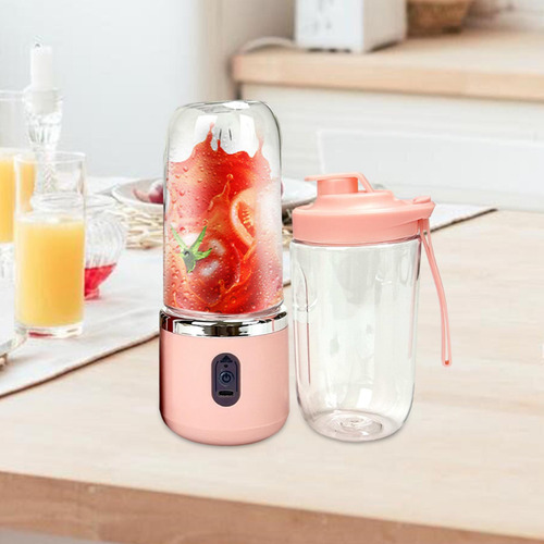 Mini Liquidificador Portátil 40w 6 Lâminas Copo Vidro 400ml