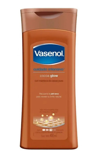 Crema Corporal Vasenol Cuidado Intensivo Cocoa Glow 400 Ml S/n
