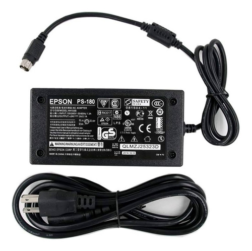 Fuente De Poder Epson Ps-180 / 24v-2.1a / 50.4w / Black Ecco