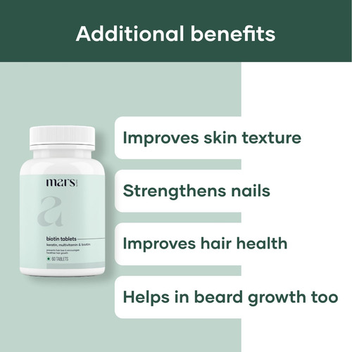 Mars By Ghc Biotina Para Cabello Sano Y Fuerte 60 Cápsulas