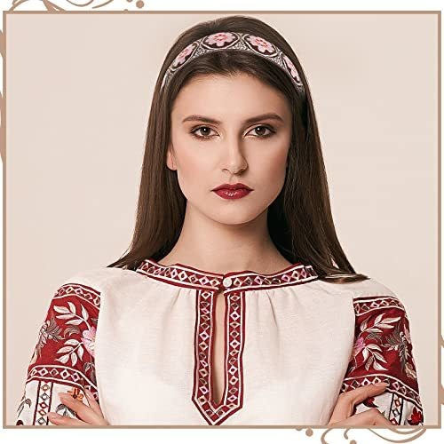 Diadema Boho Bordada Para Mujer, Paquete De 9 Unidades, Bohe