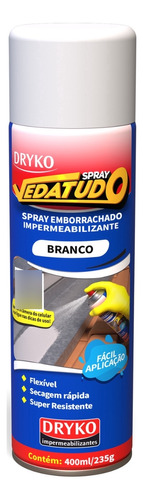 Spray Emborrachado Impermeabilizante Vedatudo Rufos 400ml