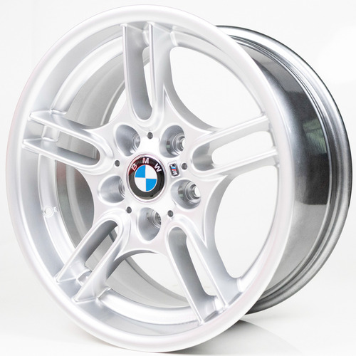 Rodas 17 Bmw Style 66 5x120 E36 E46 328i 325i 323i 320i Cor Prata