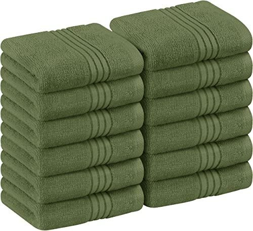 Toallas Utopia Juego Con 12 Piezas En Color Verde Salvia