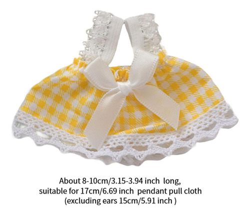 Vestido De Muñeca De Peluche, Haz Tus Propias Amarillo
