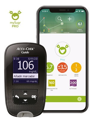 Imagen 4 de 5 de Glucometros Accu-chek Guide 60 Tiras Y 210 Lancetas