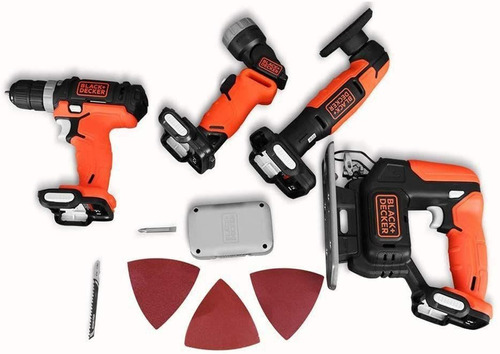 Taladro Percutor Lijadora Caladora Batería 12v Black Decker